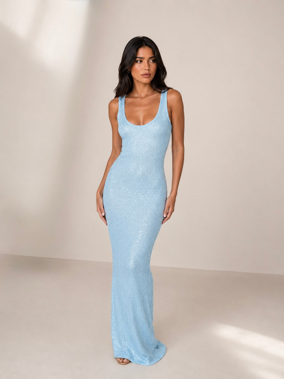 'Bia' sparkle sequin Maxi Dress