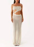 Shelldrop Beaded Crochet Maxi Dress