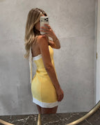 Amirah Yellow Mini Dress