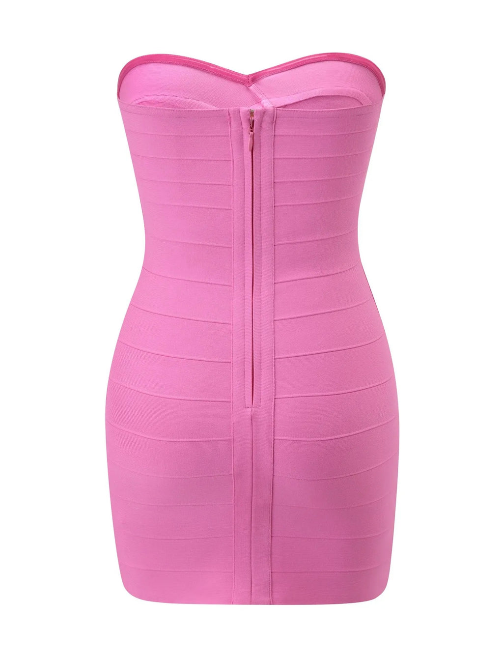 Bubble Pink Bandage Bodycon Mini Dress