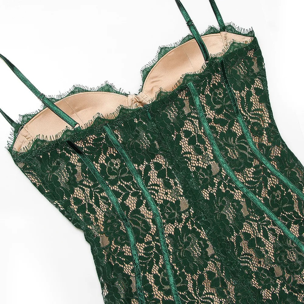 Miranda Lace Mid-Length Dress