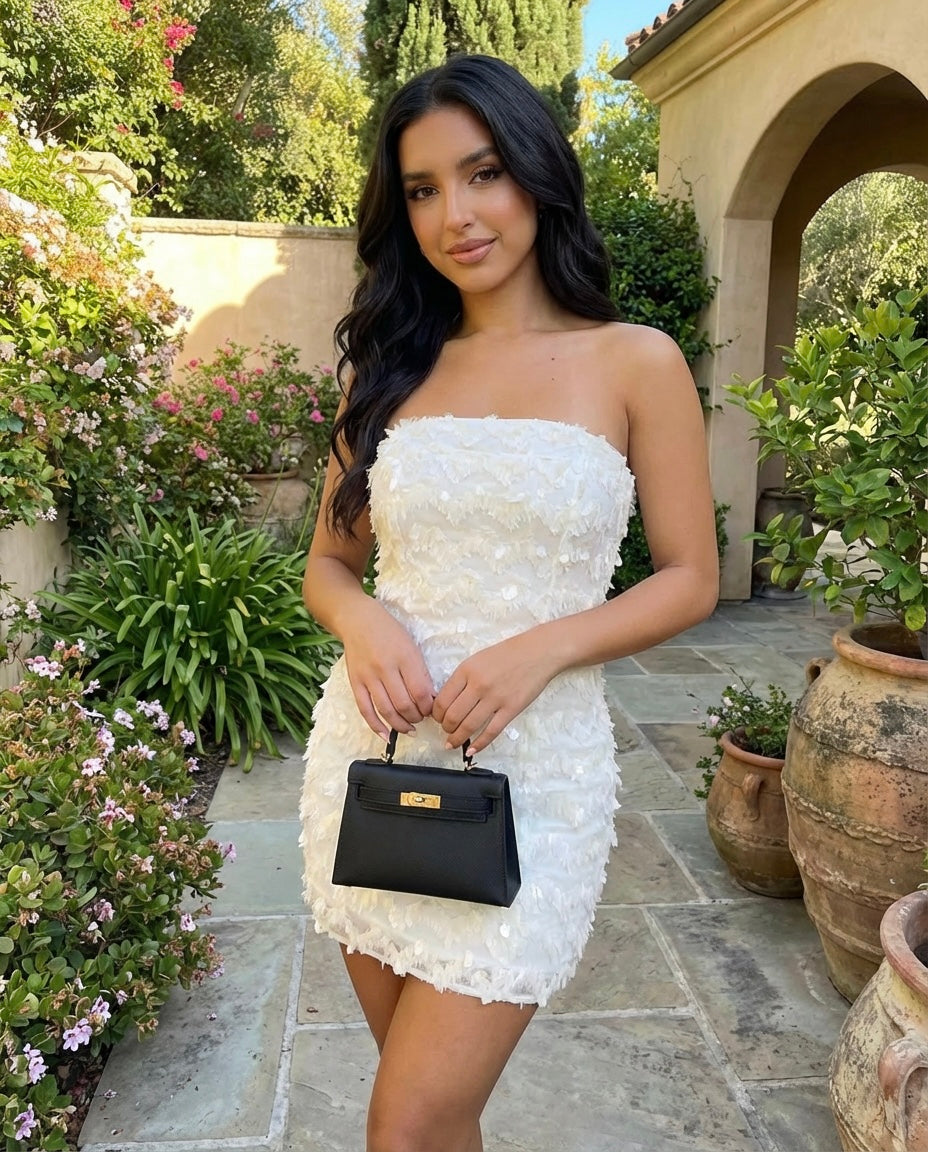 Avery Strapless Sequin Mini Dress